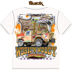 Work'N Woody T-shirt Back